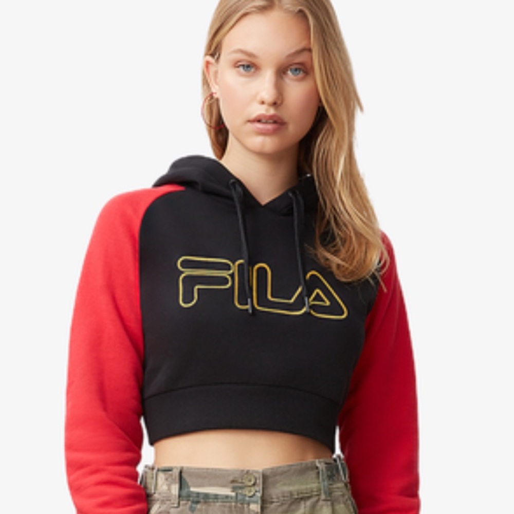 Brand New Women’s FILA Valeria Crop Top Hoodie LG (read description below)